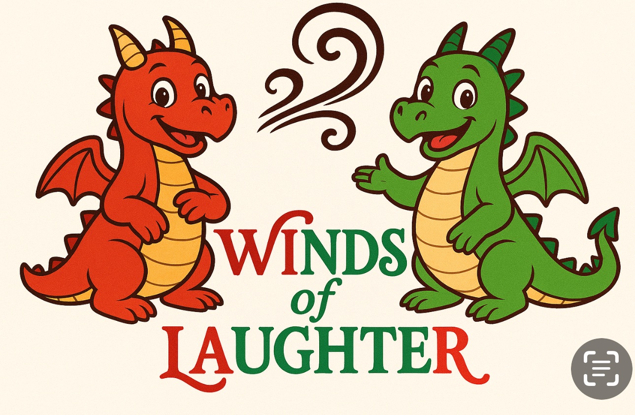 Winds of Laughter dragon mascots